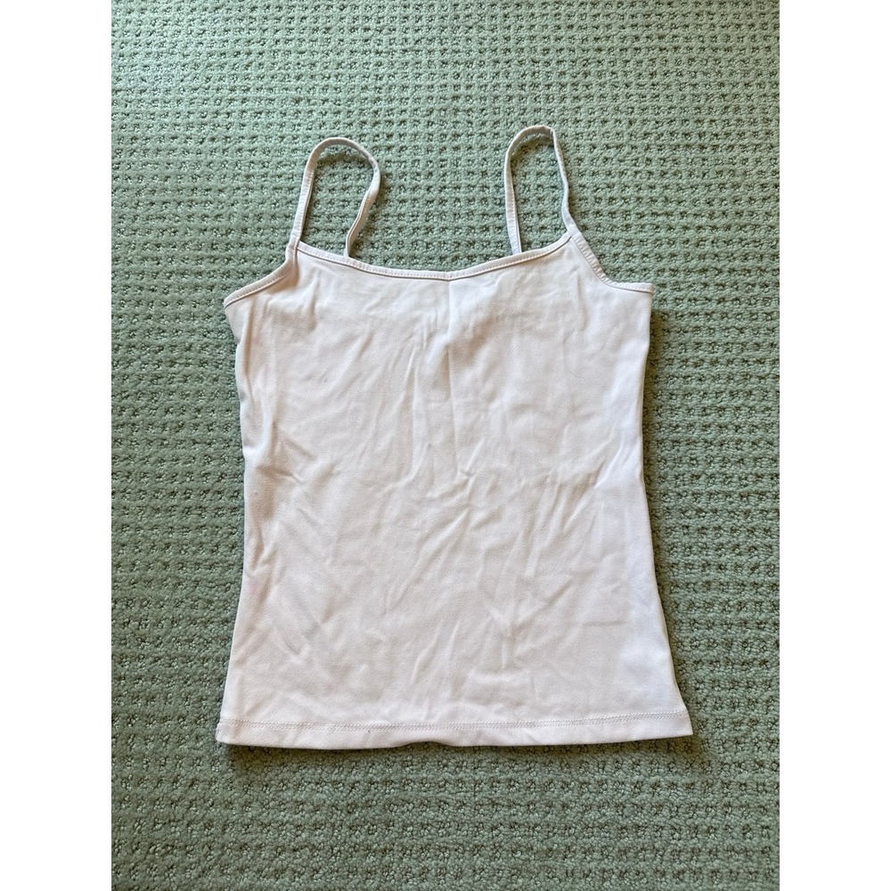 Cotton On Light Pink Cami Tank Top XS Spaghetti Strap Basic Scoop Neck